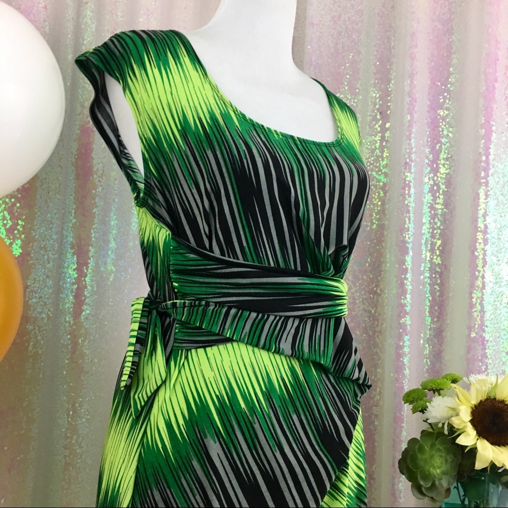 Japanese Weekend Grass Green Dress